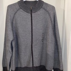 SYNRGY Mens Big & Tall Zip Up Sweater Sz. 1XL